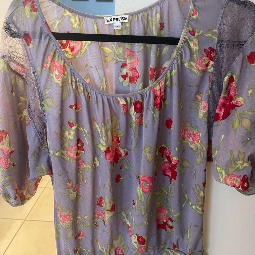 Express Floral Shirt
